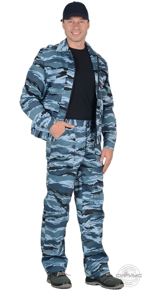 Костюм "СИРИУС-ВЫМПЕЛ": куртка, брюки (тк. смесовая) КМФ серый вихрь