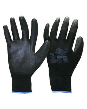 Перчатки "Нейп Пол-Ч" (нейлон с полиуретаном, цвет черный)