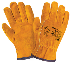 Спилковые перчатки Siberia 0220