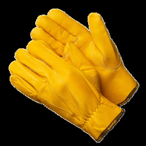 Force GOLD Перчатки цельнокожаные желтого цвета