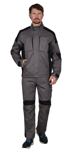 Куртка СИРИУС-ЦИТРИН ср.серый с черным