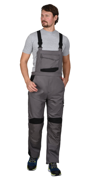 Полукомбинезон СИРИУС-ЦИТРИН ср.серый с черным