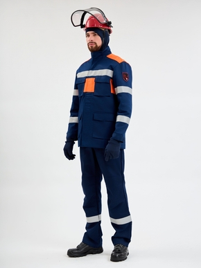 Костюм летний Энергия-Б (35,2 кал.), т.синий/оранжевый