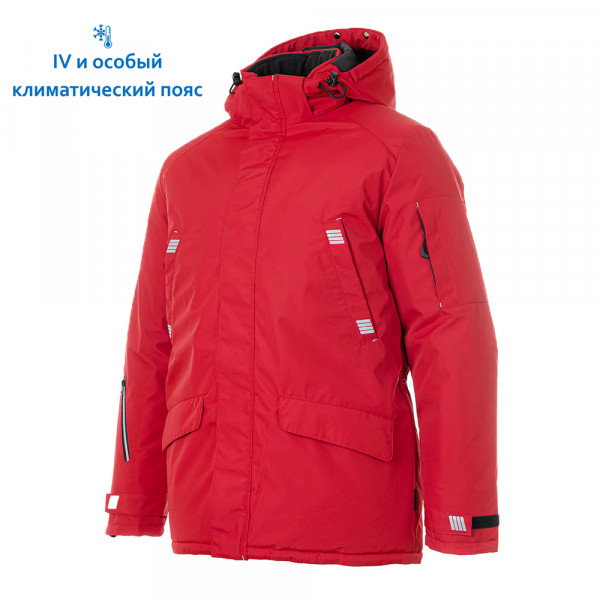 Куртка - парка мужская зимняя Brodeks KW 204, красный