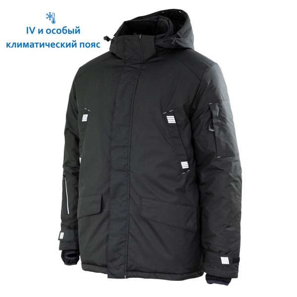Куртка-парка мужская зимняя Brodeks KW 204, черный