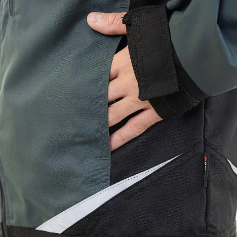 Куртка мужская летняя Brodeks KS 202, хвойный/черный