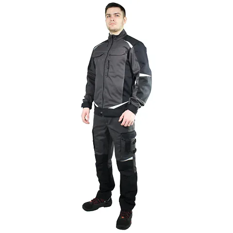 Брюки мужские летние Brodeks KS 302 C, серый (100% хлопок!)