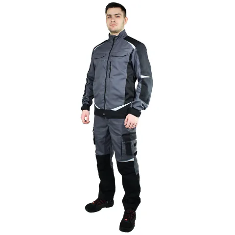 Куртка мужская летняя Brodeks KS 202, серый/черный