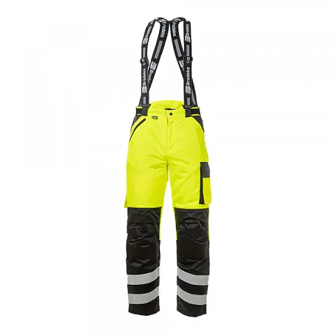 Зимние сигнальные брюки Brodeks KW 308, черный/желтый