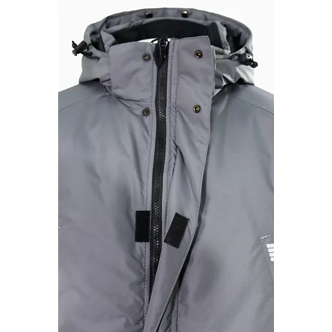 Куртка - парка мужская зимняя Brodeks KW 204 PLUS, серый