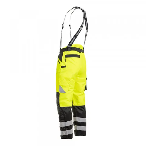 Зимние сигнальные брюки Brodeks KW 308, черный/желтый