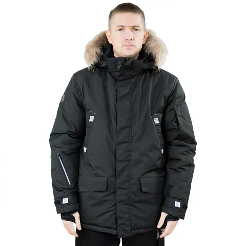 Куртка - парка мужская зимняя Brodeks KW 204 PLUS, черный