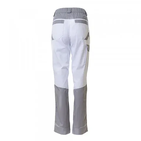 Брюки женские рабочие Brodeks KS 328, белый/серый