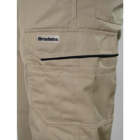 Брюки мужские летние Brodeks KS 301, бежевый