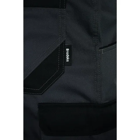 Брюки мужские летние Brodeks KS 302 C, серый (100% хлопок!)