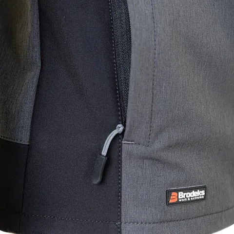 Куртка Brodeks KS 237 софтшел, серый меланж