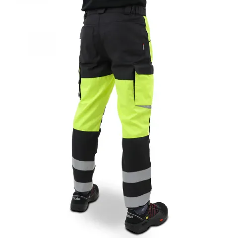 Сигнальные брюки Brodeks KS 309, желтый/черный