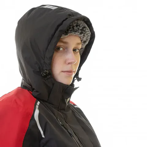 Куртка женская зимняя Brodeks KW 208, черный/красный