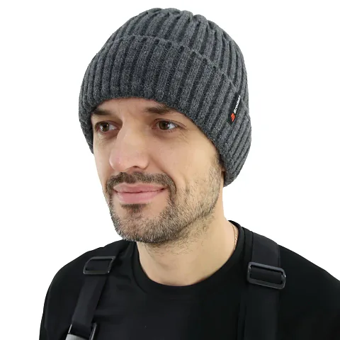 Шапка Brodeks Fleece Lining, темно-серый