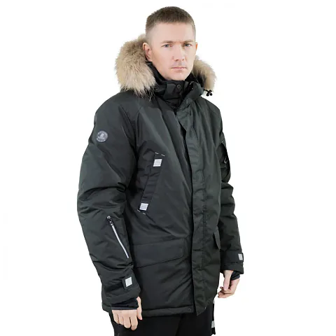 Куртка - парка мужская зимняя Brodeks KW 204 PLUS, черный