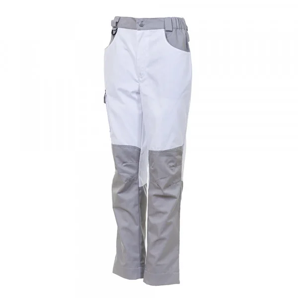 Брюки женские рабочие Brodeks KS 328, белый/серый