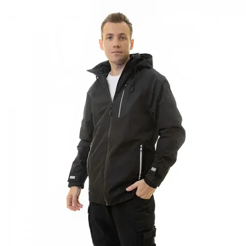 Летняя мужская куртка-парка Brodeks KS 213, черный
