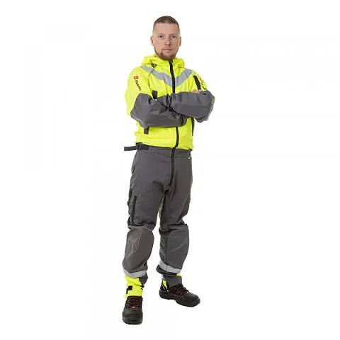 Комбинезон BRODEKS KS 503, желтый/серый