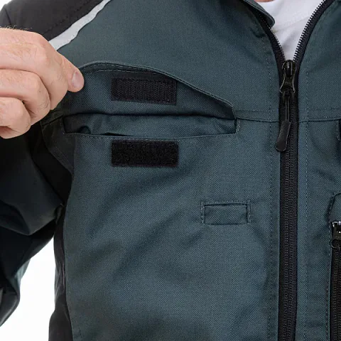 Куртка мужская летняя Brodeks KS 202, хвойный/черный