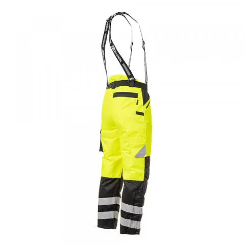 Зимние сигнальные брюки Brodeks KW 308, черный/желтый