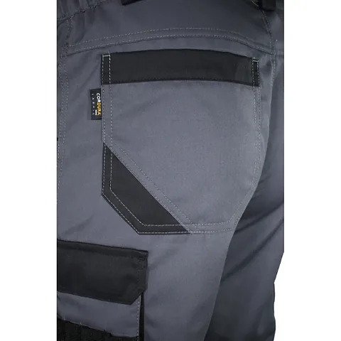 Брюки мужские летние Brodeks KS 302, серый/черный