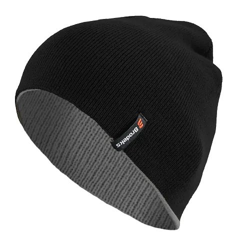 Шапка Brodeks Bicolor, черный / серый
