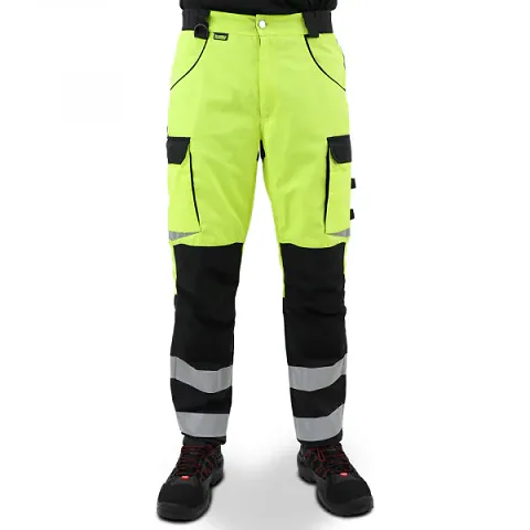 Сигнальные брюки Brodeks KS 309, желтый/черный