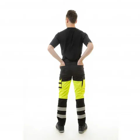 Сигнальные брюки Brodeks KS 309, желтый/черный