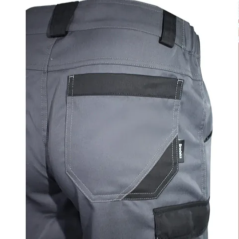 Брюки мужские летние Brodeks KS 302, серый/черный