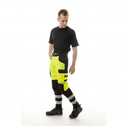 Сигнальные брюки Brodeks KS 309, желтый/черный