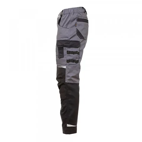 Брюки мужские летние Brodeks KS 302, серый/черный