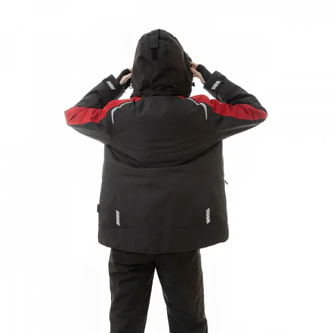 Куртка женская зимняя Brodeks KW 208, черный/красный